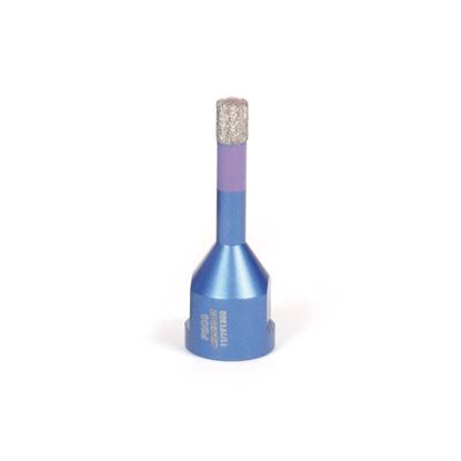 Immagine di FRESA DIAMANTATA MONTOLIT, MONDRILLO, FORATURA A SECCO PER GRESS/CERAMICA DURA/GRANITO/MARMO, FILETTO M14, Ø 12 MM