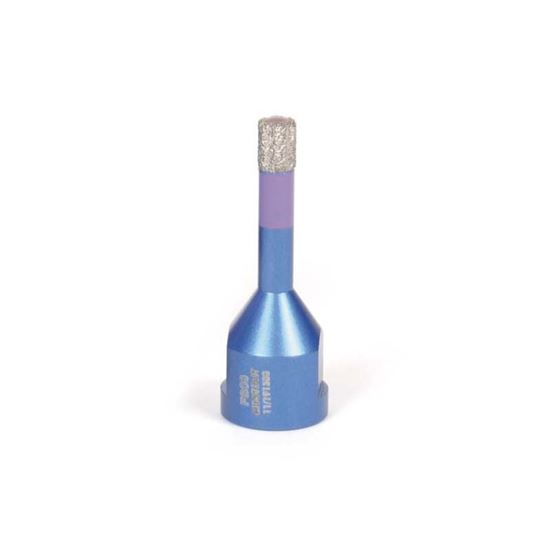 Immagine di FRESA DIAMANTATA MONTOLIT, MONDRILLO, FORATURA A SECCO PER GRESS/CERAMICA DURA/GRANITO/MARMO, FILETTO M14, Ø 12 MM