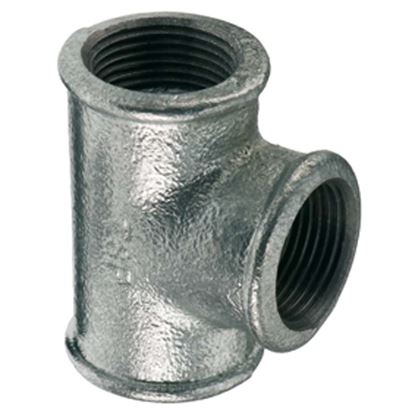 Immagine di TEE ZINCATO A 90°, FIGURA 130R, 1"X3/4"X3/4"