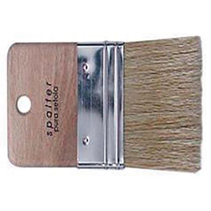 Immagine di SPALTER, MANICO LEGNO, EFFETTO ONDA, SETOLA, 100 MM