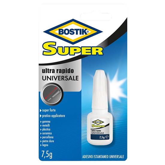 Immagine di COLLA BOSTIK SUPER, UNIVERSALE, PER INCOLLAGGI INVISIBILI, ULTRA RAPIDO, SUPER FORTE, 5+2,5 GR