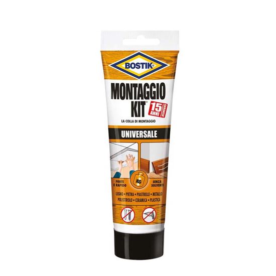 Immagine di COLLA BOSTIK MONTAGGIO KIT, PROFESSIONALE, IDEALE PER MATERIALI SOTTO TENSIONE, 300 GR