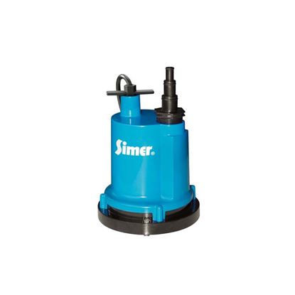 Immagine di ELETTROPOMPA SOMMERSA SIMER, X DRENAGGIO ACQUE CHIARE, 400 W, PORTATA MAX 4800 LT/H, PREVALENZA MAX 6 MT, 10 MT DI CAVO