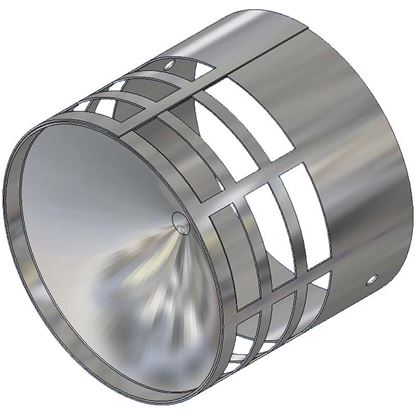 Immagine di GRIGLIA SCARICO FUMI, INOX, Ø 80 MM
