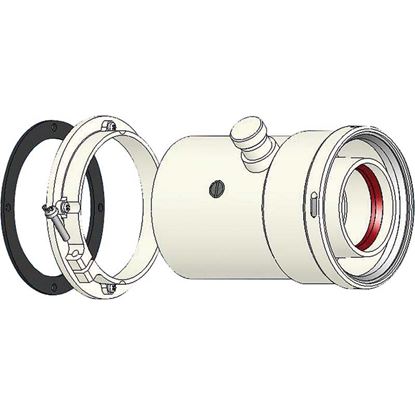 Immagine di TRONCHETTO MF, CON PARTENZA A FLANGIA Ø 60/100 E INNESTO BICCHIERATO, COMPATIBILE JUNKERS
