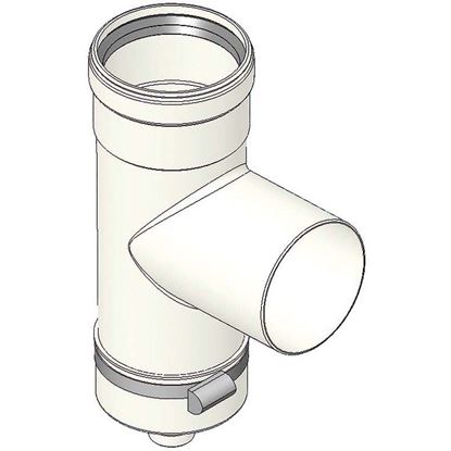 Immagine di RACCORDO A TEE, Ø 80 MM, TAPPO RACCOGLI CONDENSA