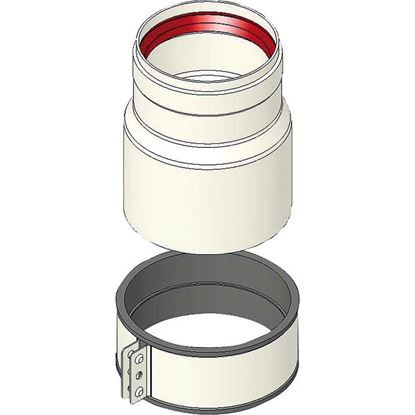Immagine di SDOPPIATORE, ASPIRAZIONE/SCARICO, FF, Ø80/80, COMPATIBILE BAXI