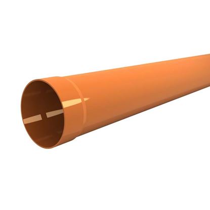Immagine di TUBO IN PVC, PER SCARICHI CIVILI ED INDUSTRIALI F/N, COLORE ARANCIO, Ø MM 80X3 MT