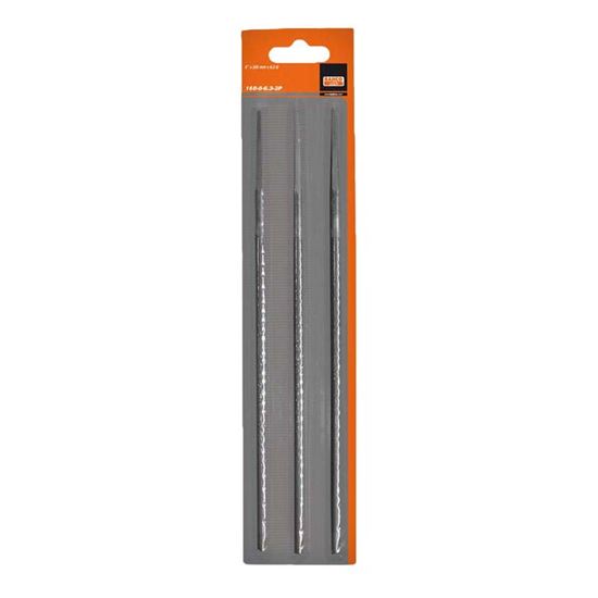 Immagine di LIME BAHCO, PER CATENE DA MOTOSEGA, ASSORTIMENTO COMPOSTO DA 3 LIME TONDE Ø 4X200 MM