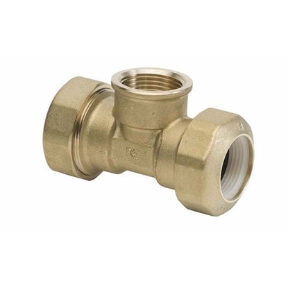 Immagine di RACCORDO A TEE OTTONE, PER POLIETILENE, F Ø 25X3/4"X25