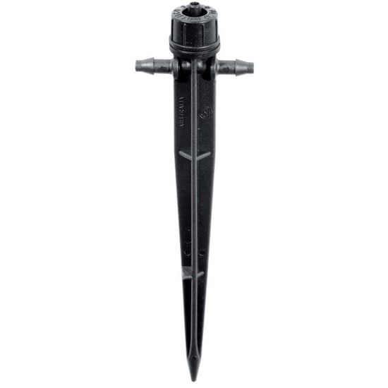 Immagine di GOCCIOLATORE RAIN, AUTOCOMPENSANTE, FACILE ISPEZIONE E PULIZIA, SU PICCHETTO IN LINEA PORTATA 4 LT/H CONFEZIONE DA 5 PZ