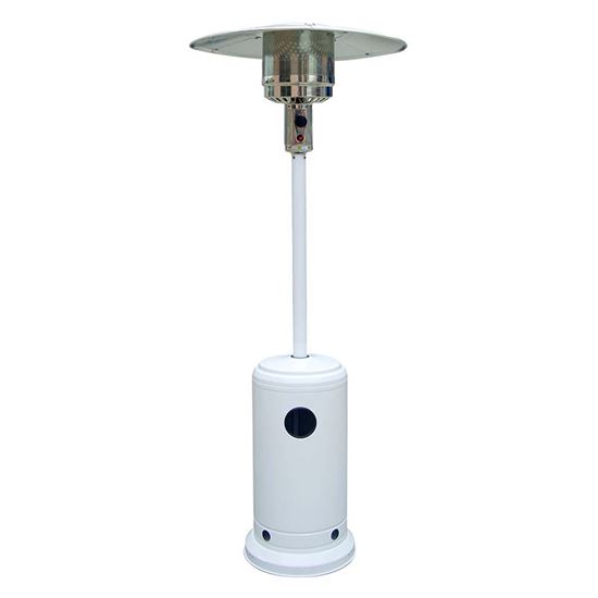 Immagine di RISCALDATORE A RAGGI INFRAROSSI, ACCENSIONE PIEZOEL., VALVOLA ANTICADUTA, H 210 CM, STRUTT.ACCIAIO INOX, 20,5 KG, BIANCO