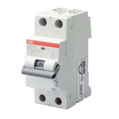 Immagine di INTERRUTTORE MAGNETOTERMICO DIFFERENZIALE ABB, 6 KA, 2P, 30 MA, C20
