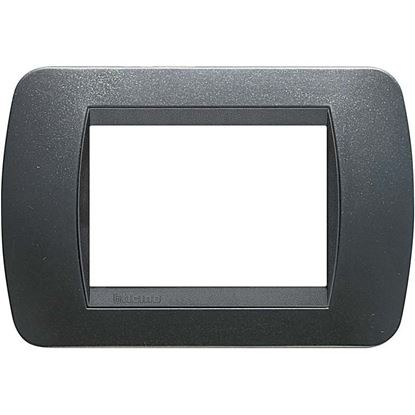 Immagine di PLACCA 3 POSTI, PLASTICA, LIVING INT., ACCIAIO