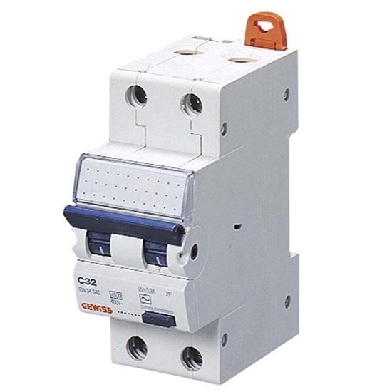 Immagine di INTERRUTTORE MAGNETOTERMICO DIFFERENZIALE GEWISS, 2P, 2 MODULI, AC/0,03, 6 KA, 20 A