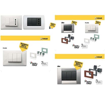 Immagine di PULSANTE TARGHETTA 1P, NO, 10A, SERIE PLANA, BIANCO