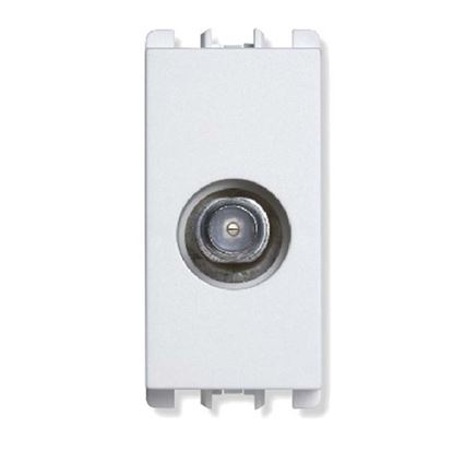 Immagine di PRESA TV PASSANTE, SIMON URMET NEA, ATTENUAZIONE 5 DB, MASCHIO, IEC 169-2, 1 MODULO, COLORE BIANCO