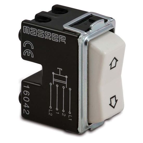 Immagine di DOPPIO PULSANTE, CON FRECCE, 2 NA-10 A, COLORE BIANCO