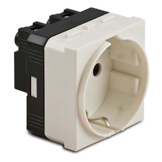 Immagine di PRESA SCHUKO, 2P+T CENTRALE 16 A, COLORE BIANCO