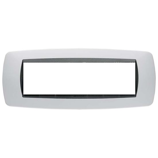 Immagine di PLACCA MODO, IN TECNOPOLIMERO, COLORE TITANIO, 7 POSTI