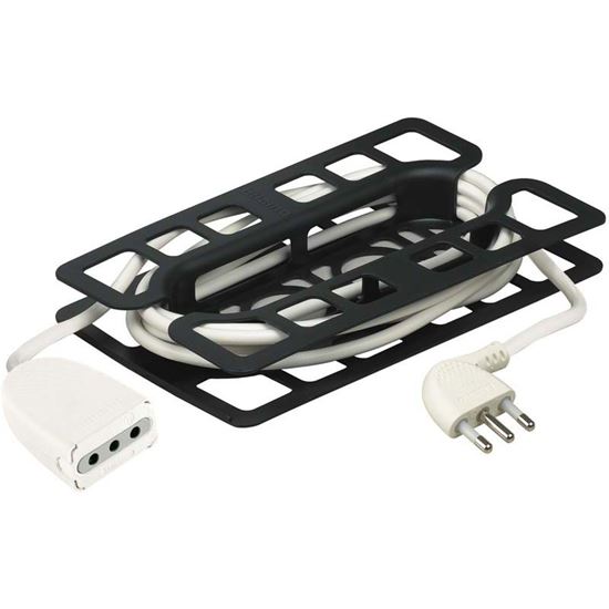 Immagine di PROLUNGA, SPINA/PRESA 2P+T 10 A, 3X0,75 MM, 3 MT, COLORE NERA