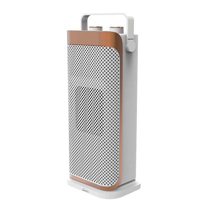 Immagine di TERMOVENTILATORE OSCILLANTE CERAMICO 2 REGOLAZIONI DI POTENZA 1000/2000 W, TERMOSTATO REGOLABILE, DISPOSITIVO DI SICUREZZA ANTI RIBALTAMENTO, MANIGLIA INTEGRATA