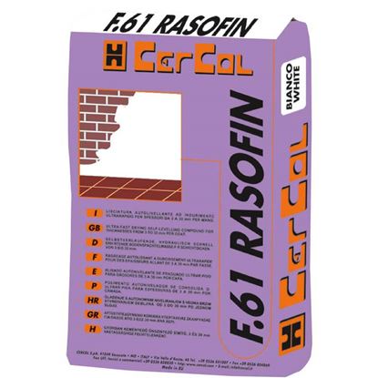 Immagine di RASANTE CEMENTO BIANCO, FINE AL QUARZO BASE CEMENTO E ADDITIVI SINTETICI PER SOTTOFONDI FINO A 3MM, 20 KG