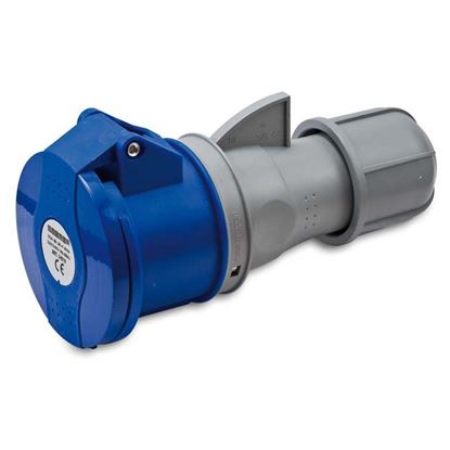 Immagine di PRESA INDUSTRIALE DRITTA, PROTETTA, CABLAGGIO RAPIDO, BASSA TENSIONE, 16 A, IP44, 230 V, 2P+T