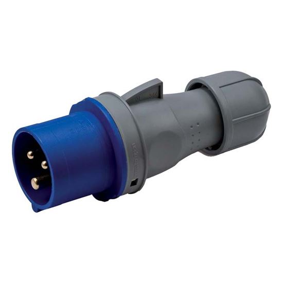 Immagine di SPINA INDUSTRIALE DRITTA, PROTETTA, CABLAGGIO RAPIDO, BASSA TENSIONE, 16 A, IP44, 230 V, 2P+T