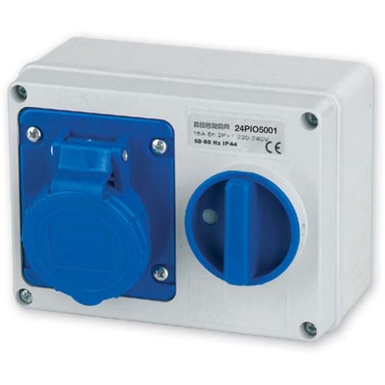 Immagine di PRESA CEE PARETE 2P+T, 16A 220V IP44