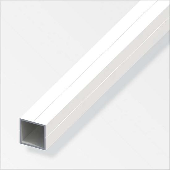 Immagine di TUBO QUADRATO ALLUMINIO BIANCO, 2,50 MT, 23,5X1,5 MM