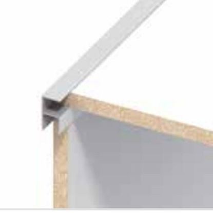 Immagine di PROFILO A E CLAMPLINE, ALLUMINIO ARGENTO, 1,00 MT, 6 MM