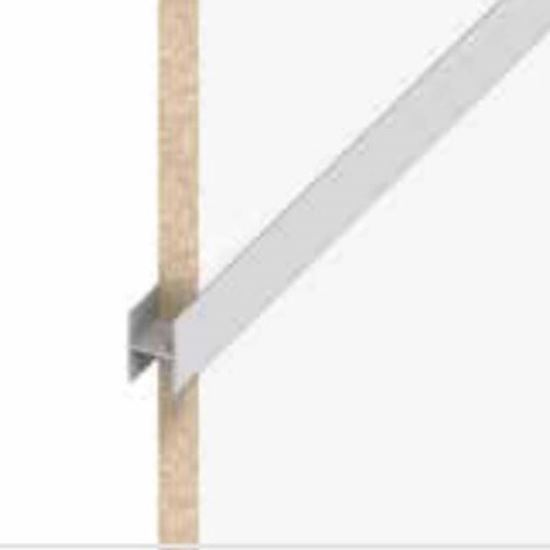 Immagine di PROFILO A H CLAMPLINE, ALLUMINIO ARGENTO, 1,00 MT,  6 MM