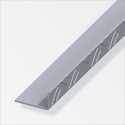 Immagine di ANGOLARE STRIATO, LATI UGUALI ALLUMINIO, 2,50 MT,  29,5X53,6 MM