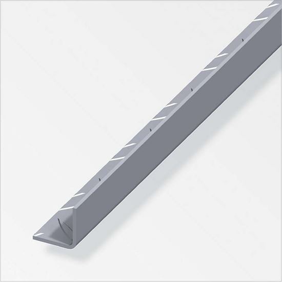 Immagine di ANGOLARE STRIATO INTERNO, LATI UGUALI, ALLUMINIO,  1 MT, 29,5 MM