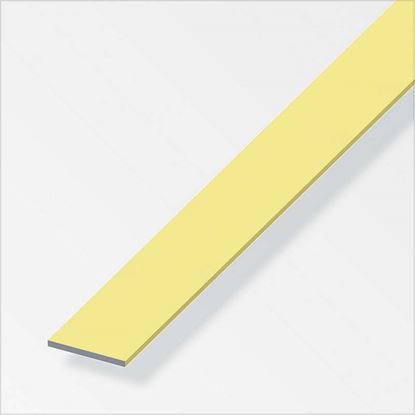 Immagine di BARRA PIATTA, ALLUMINIO OTTONE, 1 MT, 25X2 MM