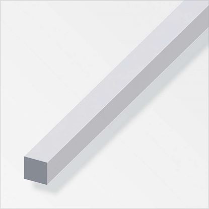 Immagine di BARRA QUADRATA  ALLUMINIO ARGENTO, 1 MT,  12X12 MM