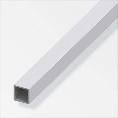 Immagine di TUBO QUADRATO ALLUMINIO ARGENTO, 1 MT, 30X30X2 MM