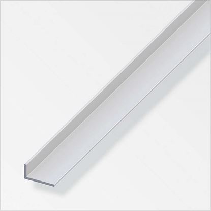 Immagine di ANGOLARE ALLUMINIO ARGENTO, 1 MT, 60X25X2,5 MM
