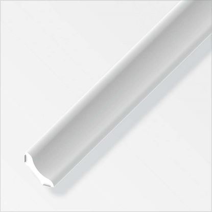 Immagine di BARRA ANGOLARE AUTOADESIVO, PVC BIANCO, 1 MT,  20 MM