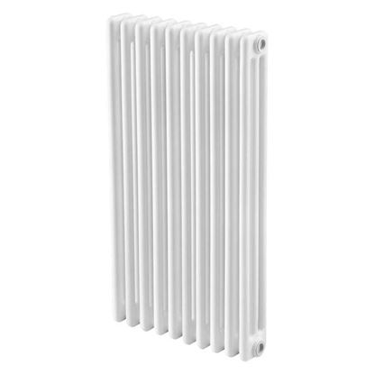 Immagine di RADIATORE ACCIAIO WARM BASIC TUBOLARE, INTERASSE 813 MM 3 COLONNE DI PROFONDITÀ 7 ELEMENTI, 608 W, COLORE BIANCO RAL 9010