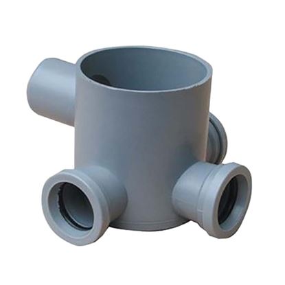 Immagine di POZZETTO PP, 3 ENTRATE Ø 40 MM, 1 USCITA Ø 50 MM, H170 MM