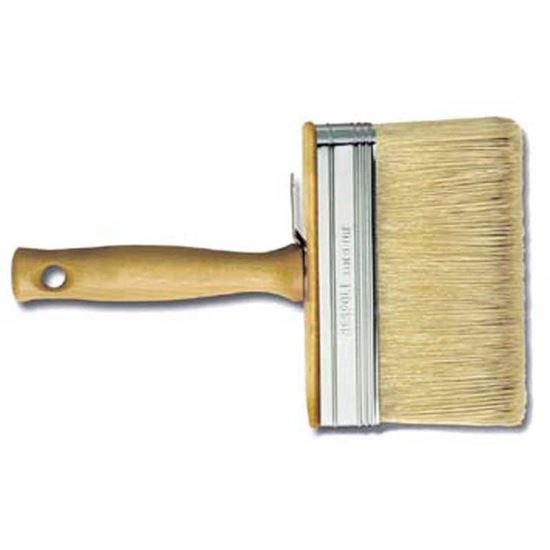 Immagine di PLAFONIERA MANICO LEGNO, SETOLA BIONDA MISTA, 140X40 MM