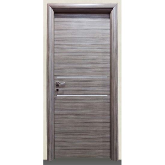 Immagine di PORTA LOREDANA SCRACHT GRIGIO BATT., REVERS., 88X214 CM, TELAIO PIATTO, ACC. CRS