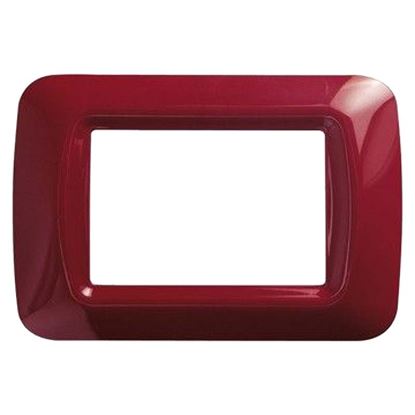 Immagine di PLACCA 3 MODULI SYSTEM TOP AMARANTO