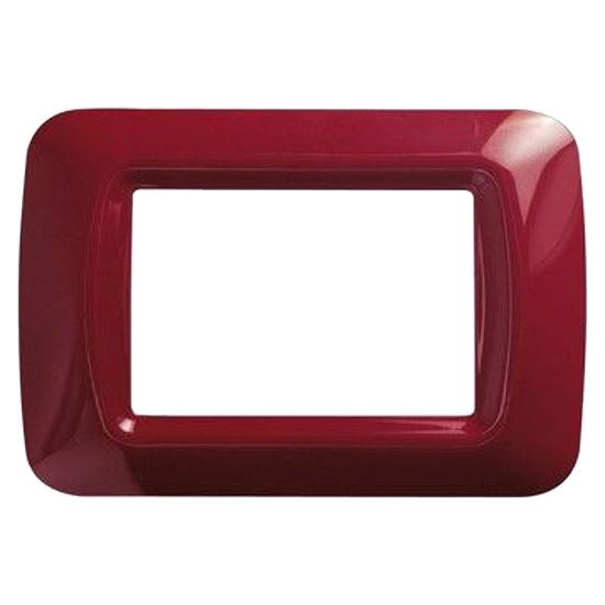 Immagine di PLACCA 3 MODULI SYSTEM TOP AMARANTO