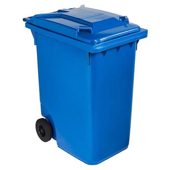 Immagine di CONTENITORE IN PLASTICA CONTIVIA 2, 2 RUOTE 360 LT, BLU