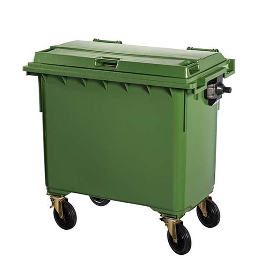 Immagine di CONTIVIA 4 - CONTENITORE IN PLASTICA CONTIVIA 4, 4 RUOTE 660 LT, VERDE