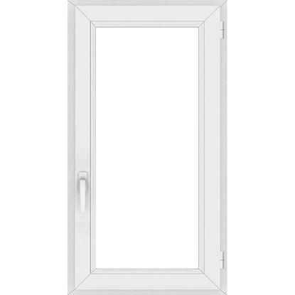 Immagine di FINESTRA PVC 60X120 CM, 1 ANTA 6 CAMERE, DOPPIO VETRO, COLORE BIANCO