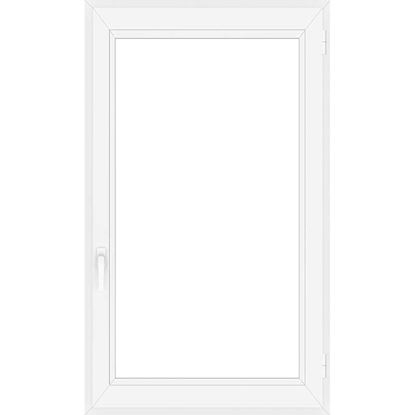 Immagine di FINESTRA PVC 80X140 CM, 1 ANTA 6 CAMERE, DOPPIO VETRO, COLORE BIANCO